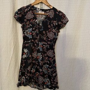 Loft factory button up mini dress